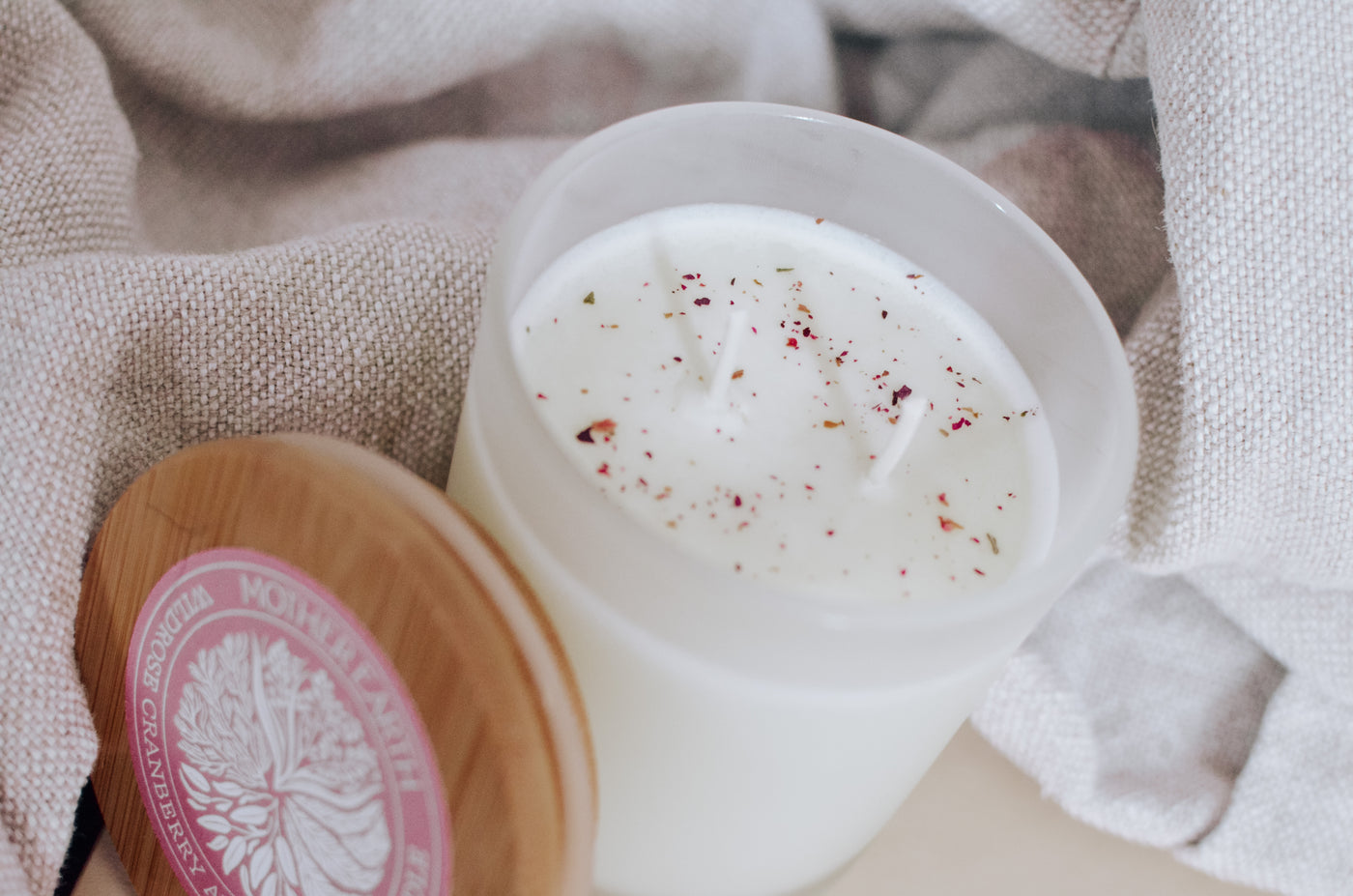 Limited Edition Wild Rose Cranberry Soy Candle